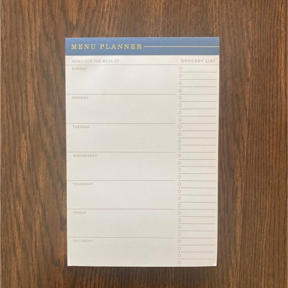 Hearth & Hand Weekly Menu Planner Notepad